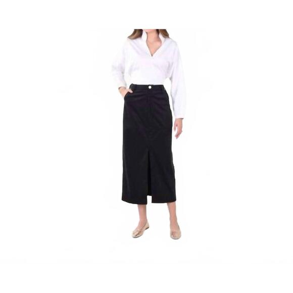 NEW EMILY MCCARTHY pencil midi skirt in black